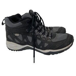 Merrell Lulea Mid Waterproof Shoes Hiking Lace Up Sneakers Leather Black Gray 10